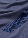 Arran Solid Cashmere Throw Blue Dusk - Begg x Co