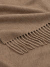 Arran Plain Dark Natural Cashmere Throw - Begg x Co