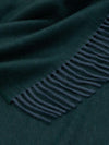 Arran Plain Drake Green Cashmere Throw - Begg x Co