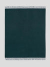 Arran Plain Drake Green Cashmere Throw - Begg x Co