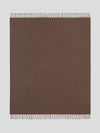 Arran Plain Mink Brown Cashmere Throw - Begg x Co