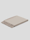 Arran Plain Luxury Cashmere Throw Oyster - Begg x Co