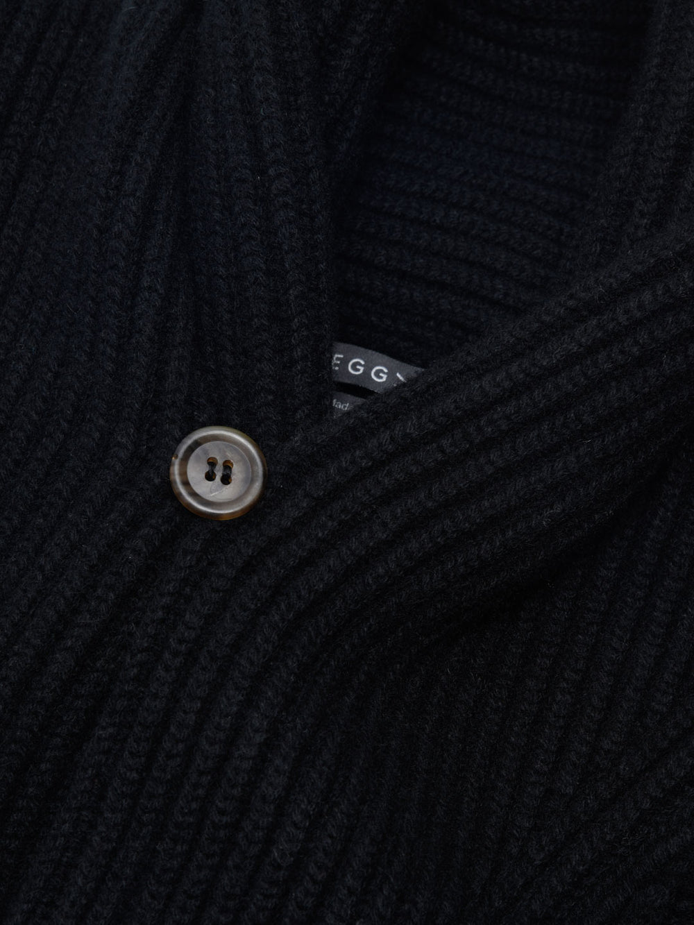 Mens Aspen Black Cashmere Knitted Cardigan - Begg x Co