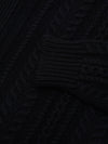 Mens Aspen Black Cashmere Knitted Cardigan - Begg x Co