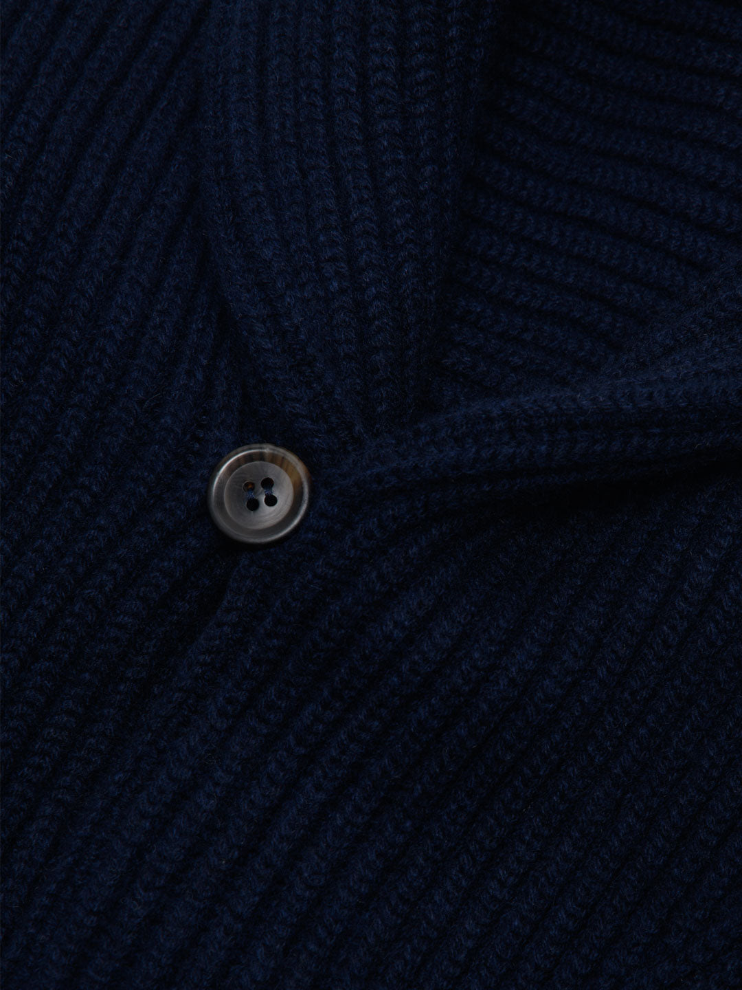 Mens Aspen Navy Blue Cashmere Knitted Cardigan - Begg x Co