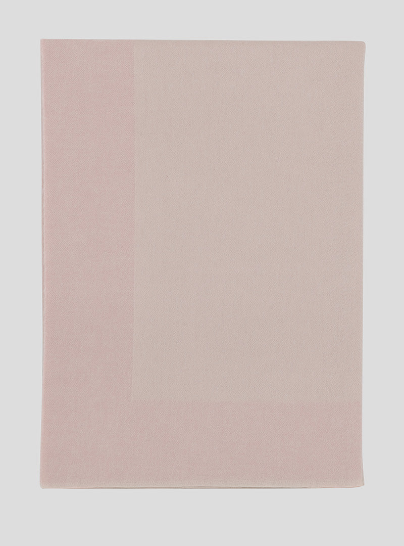 Border Baby Blanket Cashmere Oyster Pink Haze - Begg x Co