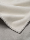 Filt Ecru Light Grey Lambswool Cashmere Throw - Begg x Co