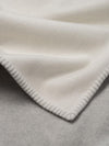 Filt Ecru Light Grey Lambswool Cashmere Throw - Begg x Co