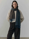 Arran Reversible Womens Cashmere Scarf Slate Mink | Begg x Co