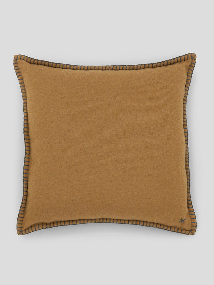 Lewis Cashmere Cushion Gold Sand - Begg x Co