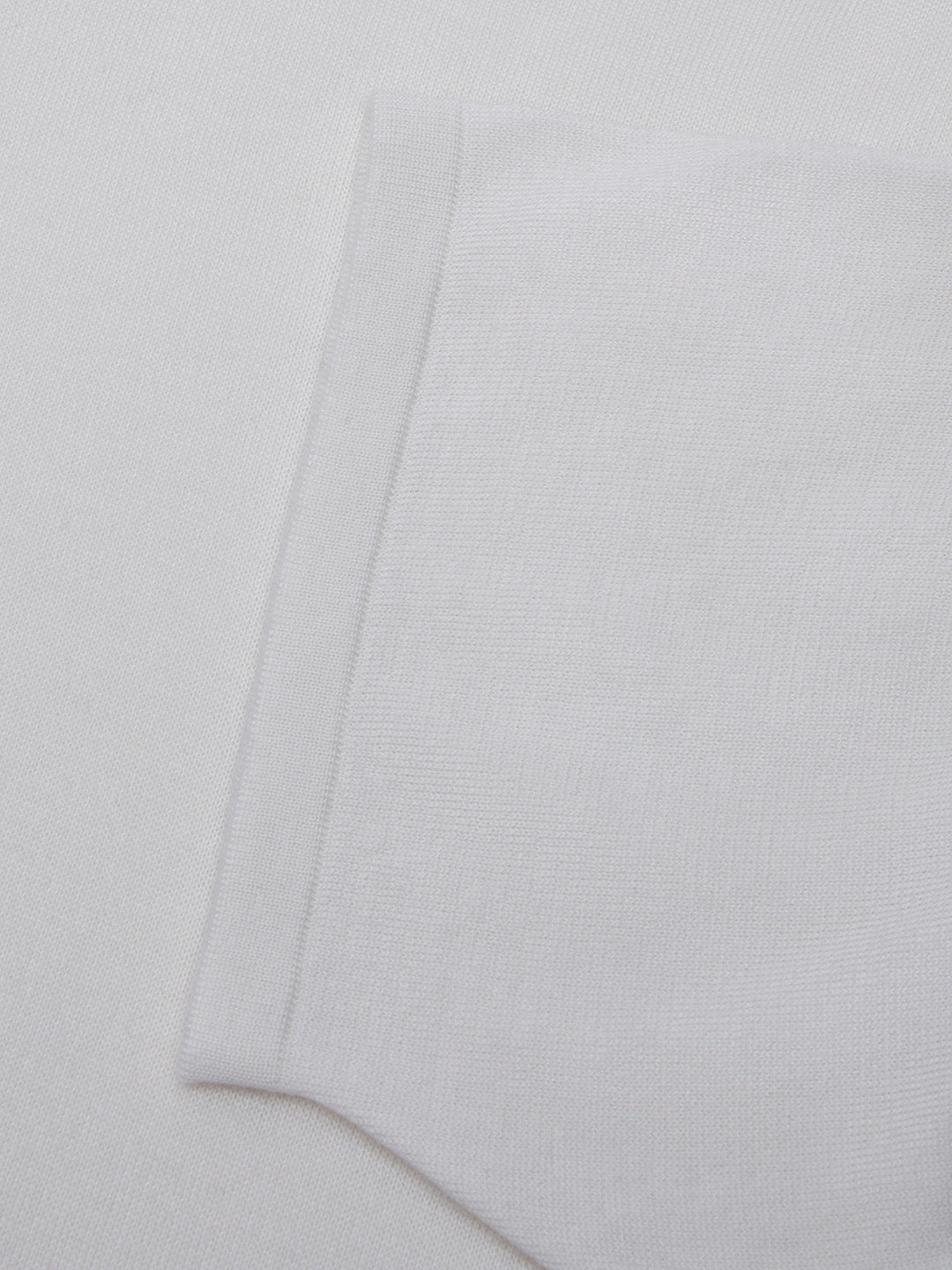 Mens Lumiere Knitted Cashmere T-Shirt Bianco - Begg x Co