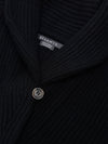 Womens Mini Yacht Black Cashmere Cardigan - Begg x Co