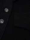 Womens Mini Yacht Black Cashmere Cardigan - Begg x Co