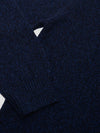 Mens Player Shirt Knitted Cashmere Polo Indigo Marl - Begg x Co