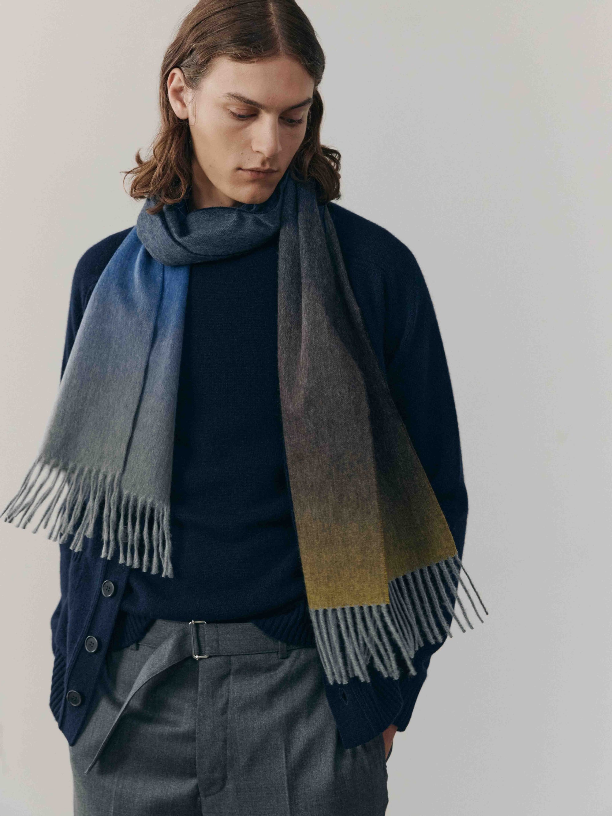 Men's Nuance Ombre Cashmere Scarf Vesper | Begg x Co