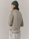 Mens Shadow Knitted Cashmere V-Neck Sweater Natural| Begg x Co