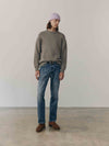 Mens Tweedy Cashmere Crew Neck Sweater Pebble Marl | Begg x Co