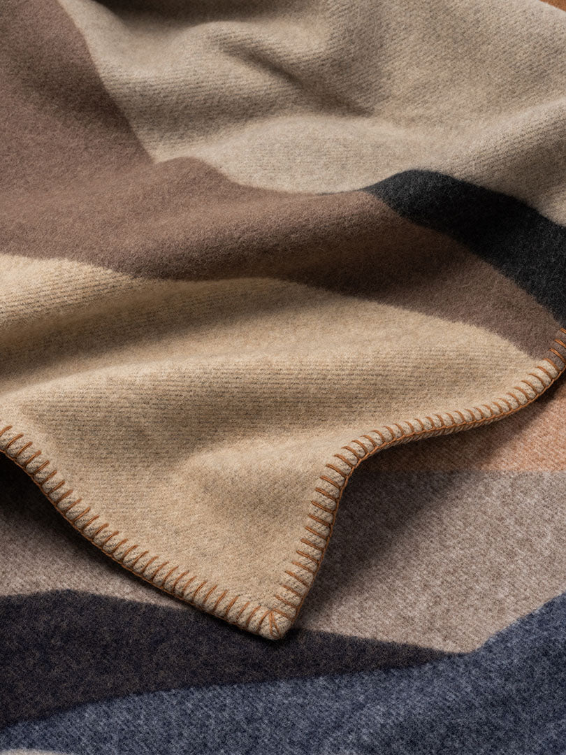 Valatzu Lambswool Cashmere Valley Blanket Natural - Begg x Co