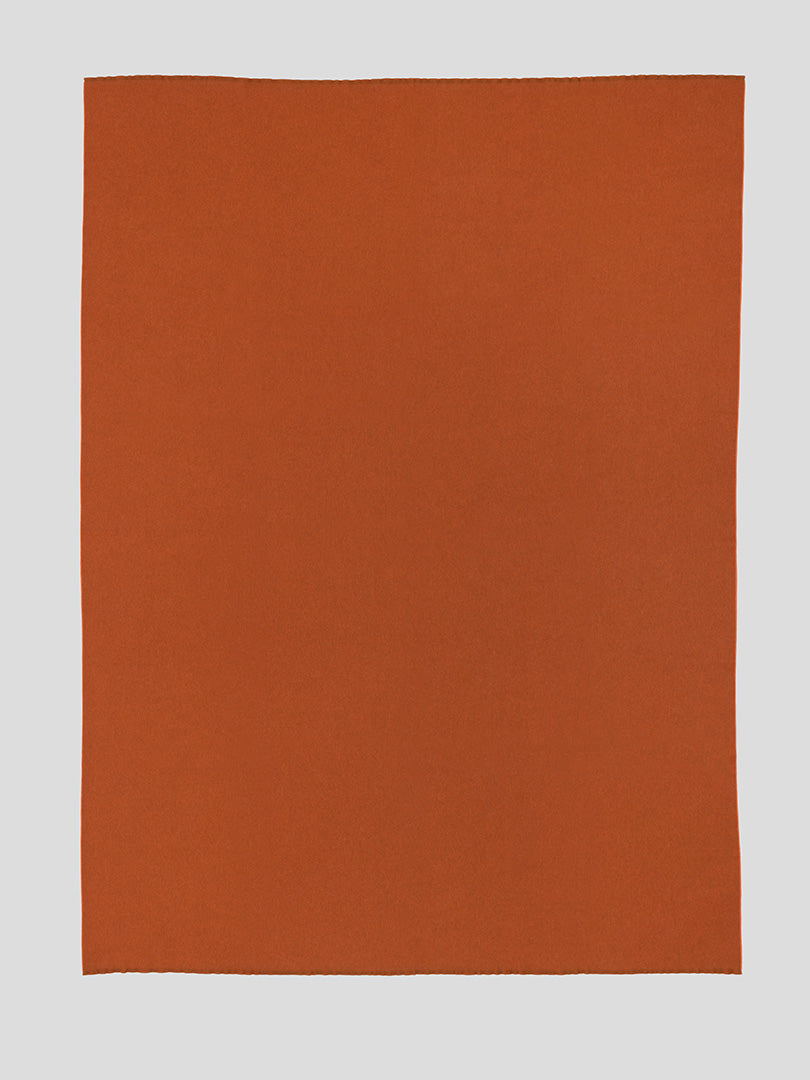 Vale Reversible Lambswool Cashmere Throw Sienna Orange - Begg x Co