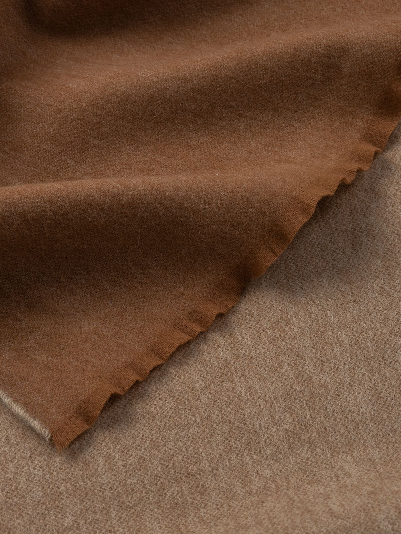 Vale Reversible Lambswool Cashmere Throw Vicuna Sand - Begg x Co