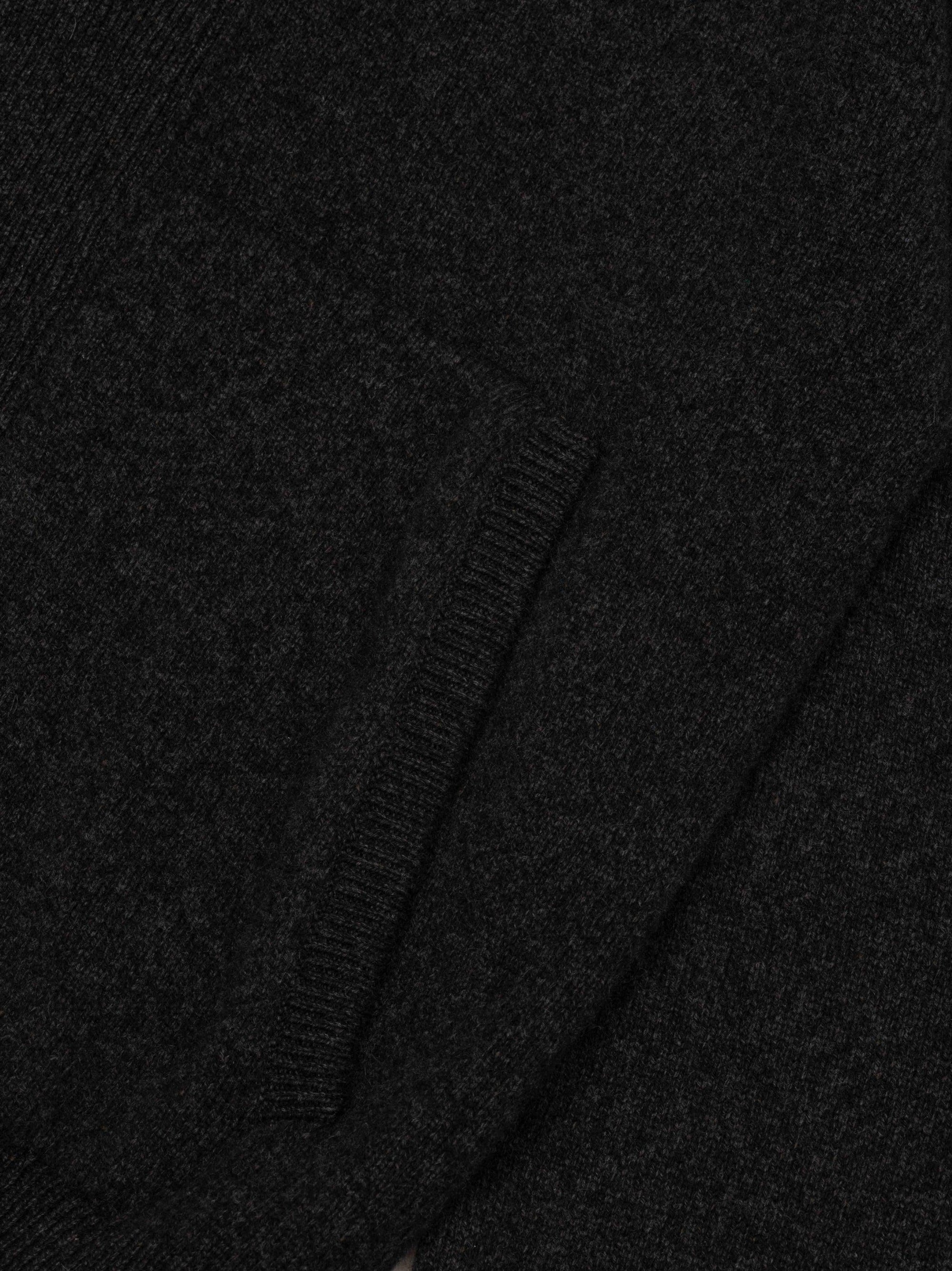 Mens Bullitt Jacket Cashmere Cardigan Black Smoke | Begg x Co