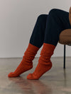 Womens Lounge Cashmere Socks Crimson | Begg x Co