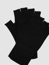 Men's Field Cashmere Knitted Gloves Black | Begg x Co