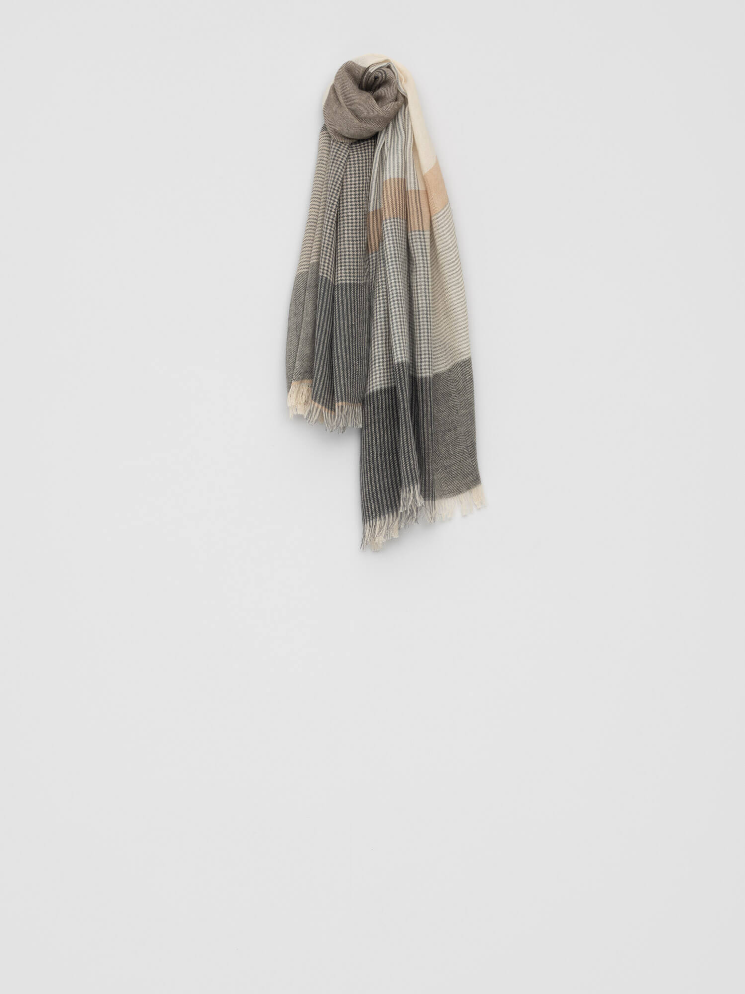 Men's Fiji Barr Natural Cashmere Cotton Scarf - Begg x Co