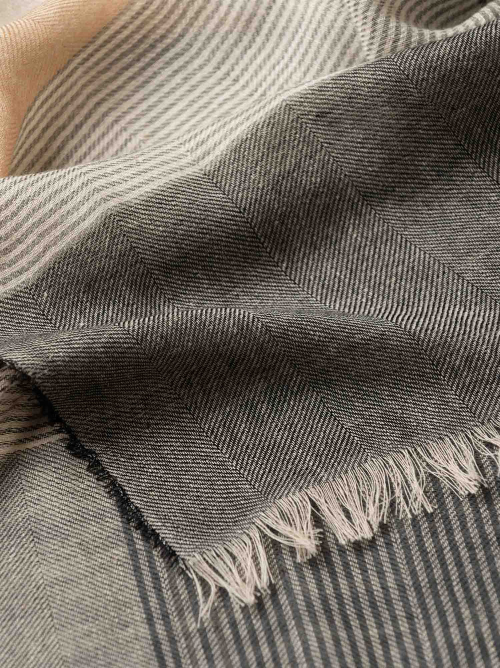 Men's Fiji Barr Natural Cashmere Cotton Scarf - Begg x Co