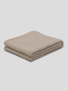 Furrow Knitted Natural Cashmere Blanket | Begg x Co