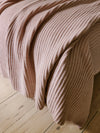 Furrow Cashmere Knitted Blanket Shell Pink | Begg x Co