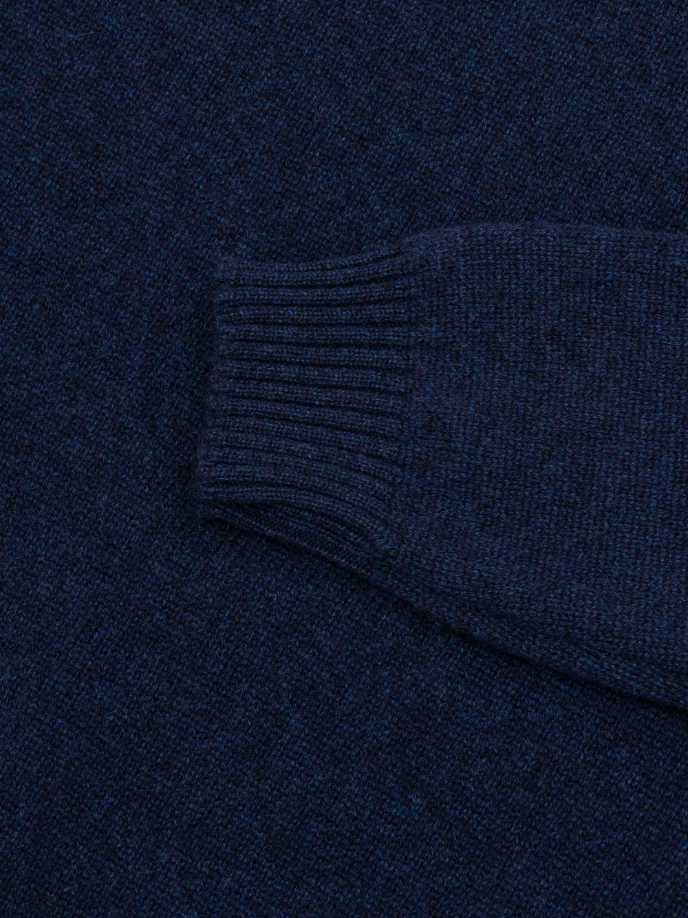 Womens Hepburn Cashmere Knitted Crew in Ink Marl | Begg x Co