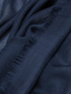 Wispy Plain Womens Superfine Cashmere Scarf Navy | Begg x Co