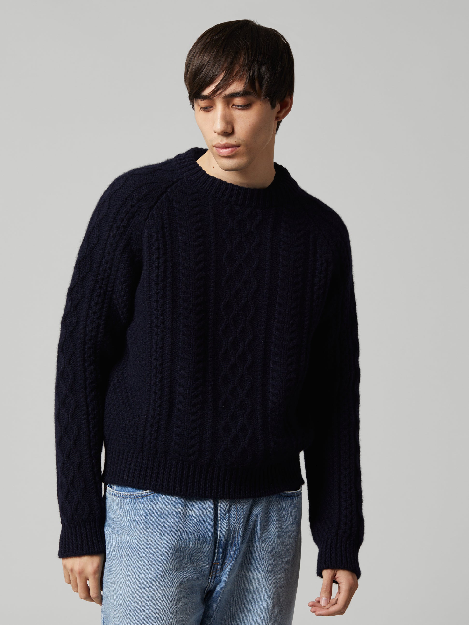 Men's Isla Cashmere Sweater Pacific | Begg x Co