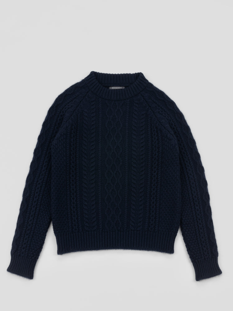 Men's Isla Cashmere Sweater Pacific | Begg x Co