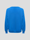 Womens Jade Knitted Cashmere Sweater Mediterranean Blue - Begg x Co