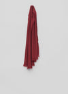 Kishorn Washed Plain Washed Cashmere Scarf Red | Begg x Co 