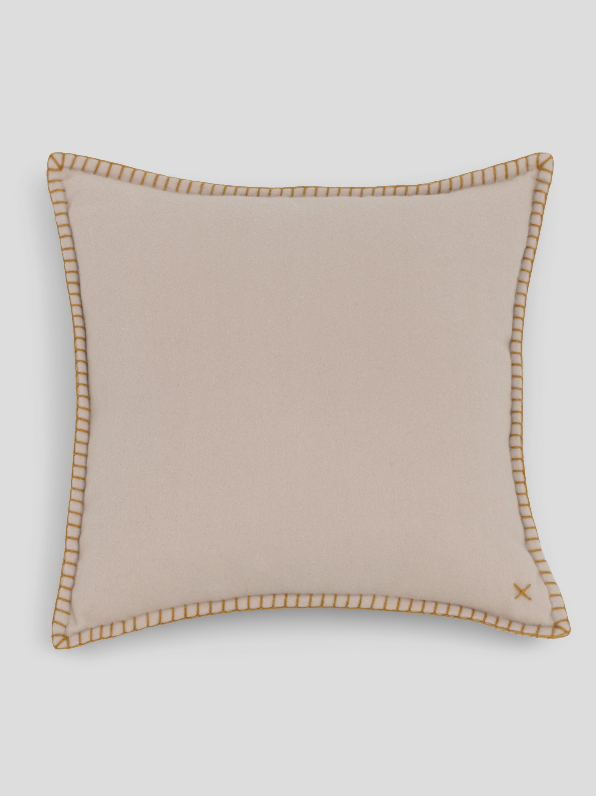 Lewis Cashmere Cushion Oyster Gold | Begg x Co