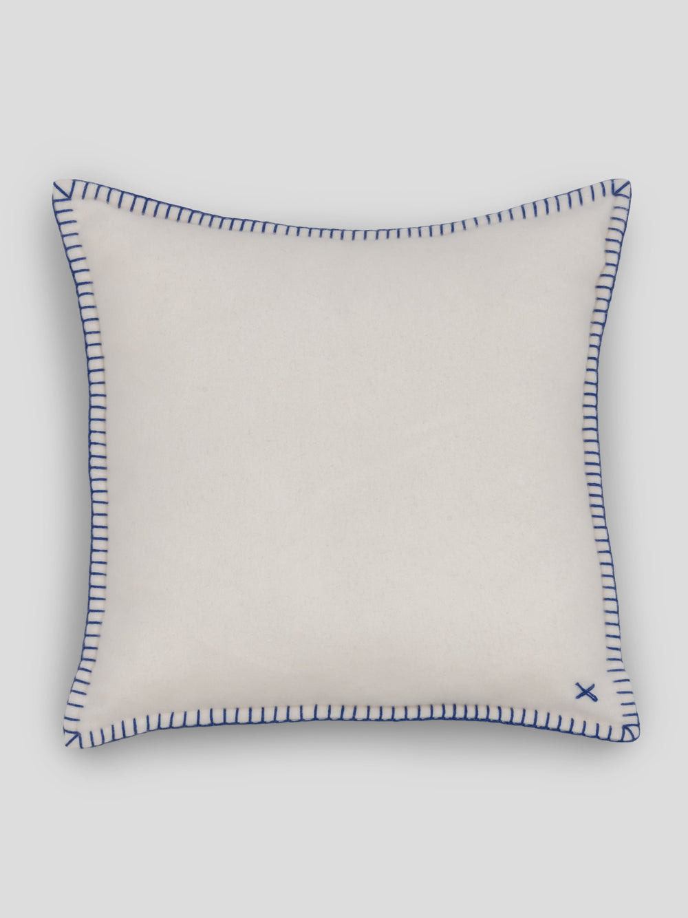 Lewis Cashmere Cushion White Sapphire | Begg x Co