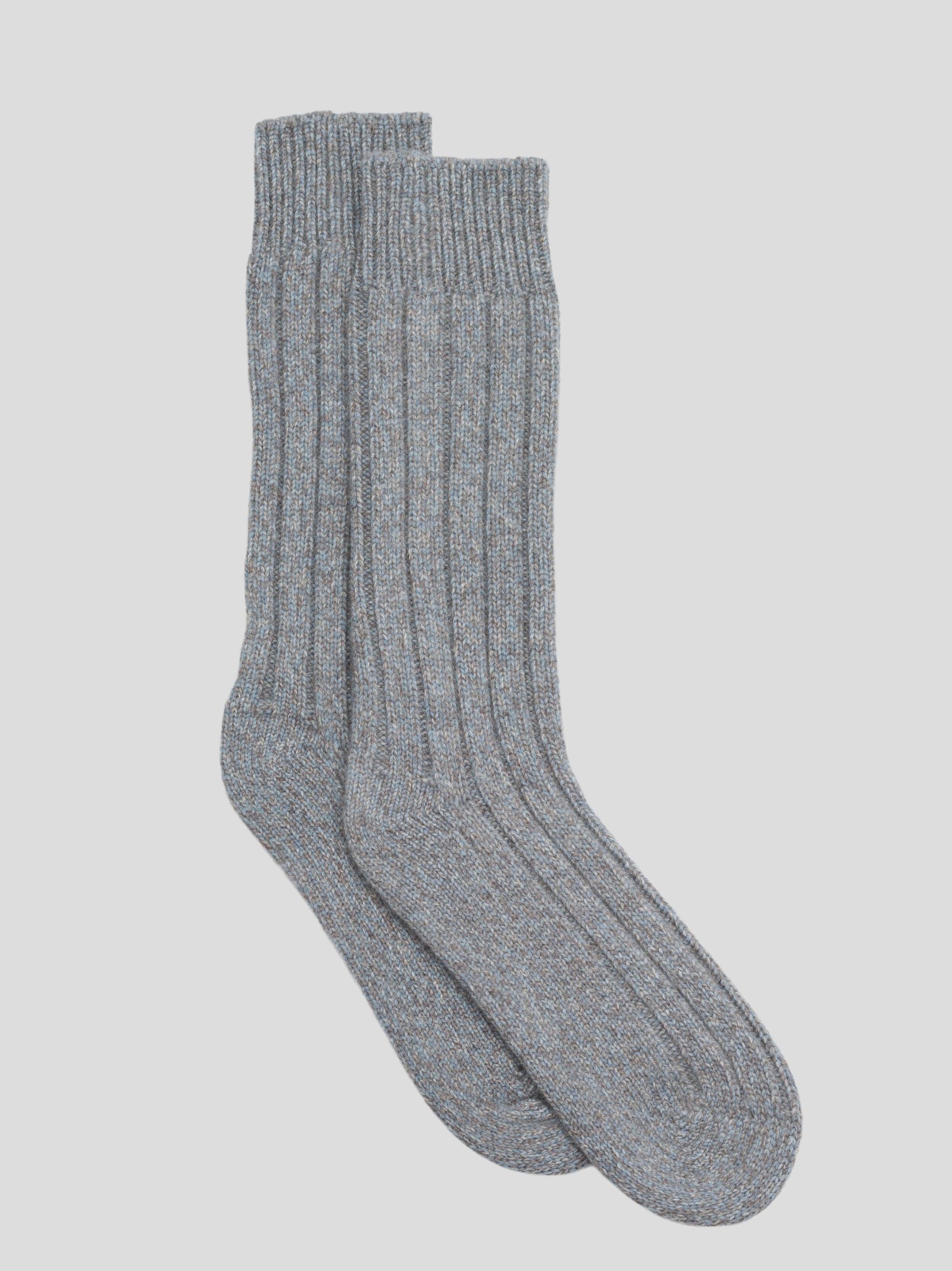 Mens Lounge Cashmere Socks Storm Sky | Begg x Co