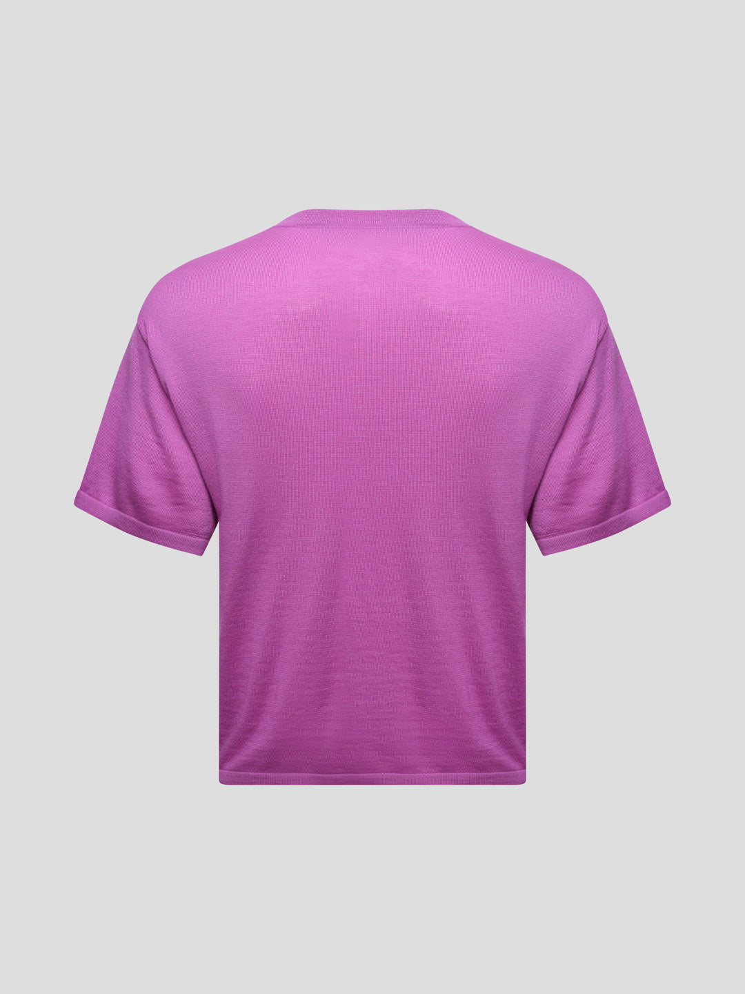 Mens Lumiere Knitted Cashmere T-Shirt Hibiscus - Begg x Co