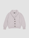 Womens Mini Yacht Cashmere Cardigan Glacier | Begg x Co