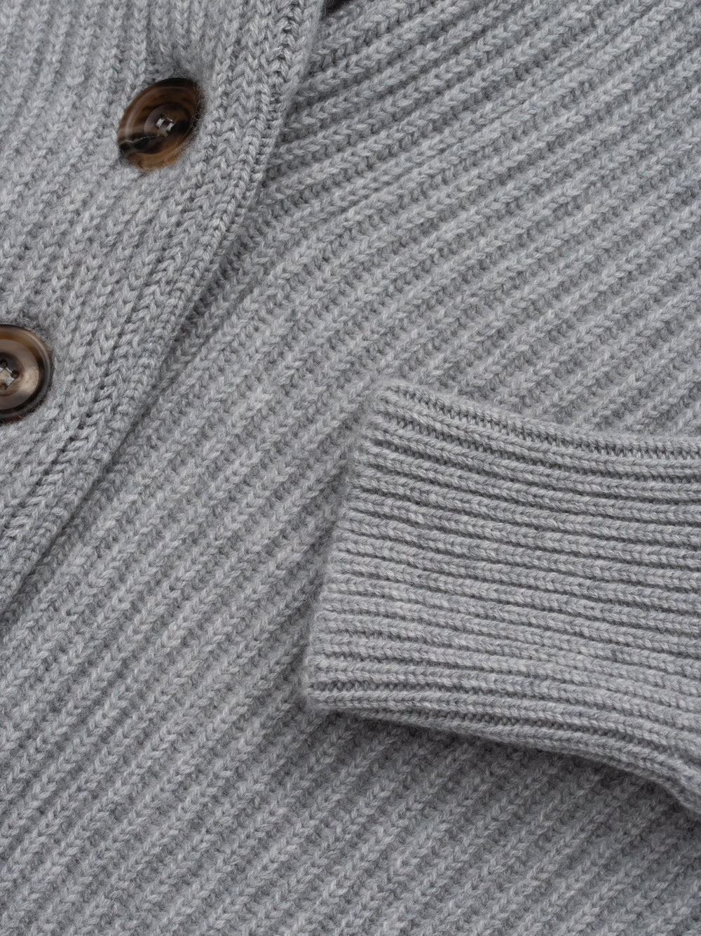 Womens Mini Yacht Cashmere Knitted Cardigan Light Grey | Begg x Co