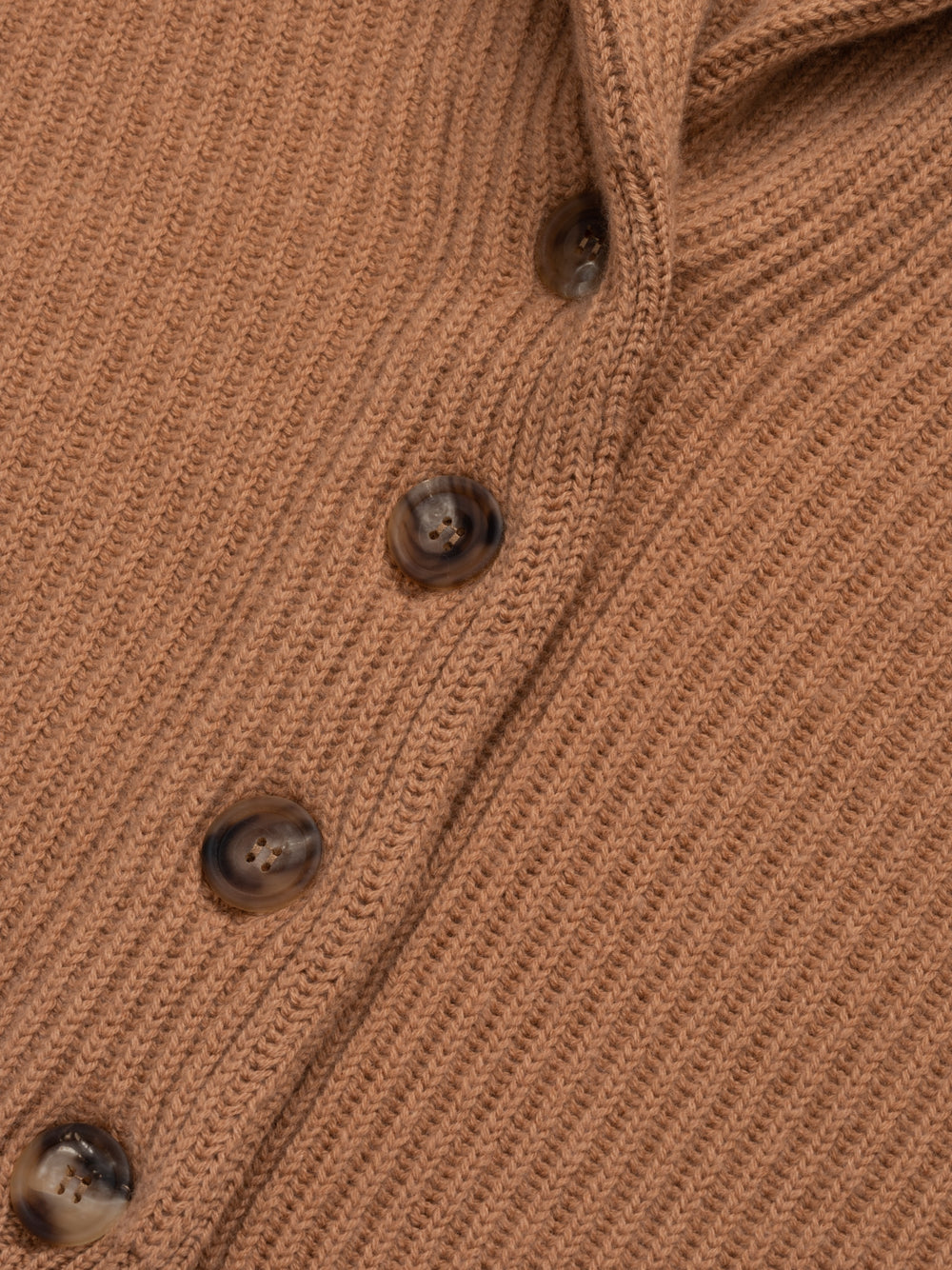 Womens Mini Yacht Cashmere Knitted Cardigan Caramel | Begg x Co