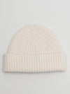 Womens Natural Knitted Cashmere Beanie Hat | Begg x Co