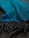 Nuance Ombre Cashmere Throw Blue Grey Detail | Begg x Co