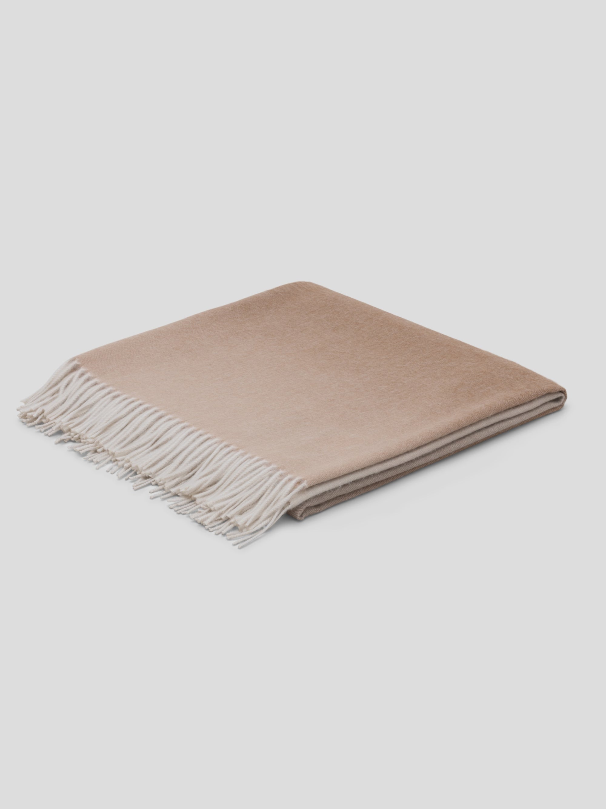 Nuance Ombre Cashmere Throw White Sands| Begg x Co