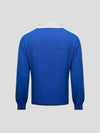 Mens Player Shirt Knitted Cashmere Polo Azurite - Begg x Co