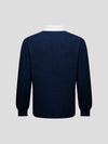 Mens Player Shirt Knitted Cashmere Polo Indigo Marl - Begg x Co