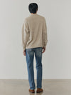 Mens Ricos Cashmere Sweater Oat - Begg x Co